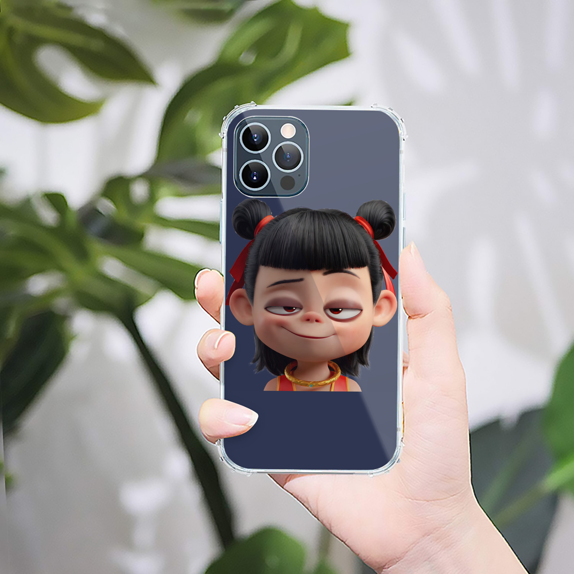 （画像用） Ne Zha 2 ナタ 魔童の大暴れ 【iPhone 12シリーズ対応】透明スマホケース（クリアソフトケース）